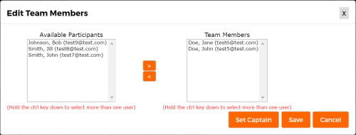 create fitness challenge team